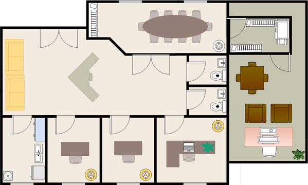 Office Building Layout | Visual Paradigm User-Contributed Diagrams ...